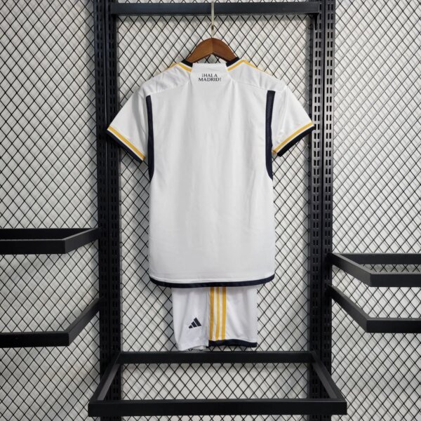 23-24 Real Madrid Home Kids Kit - Image 4