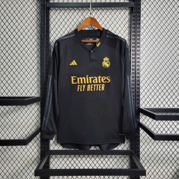 23-24 Real Madrid Third Fans Long Sleeve Jersey
