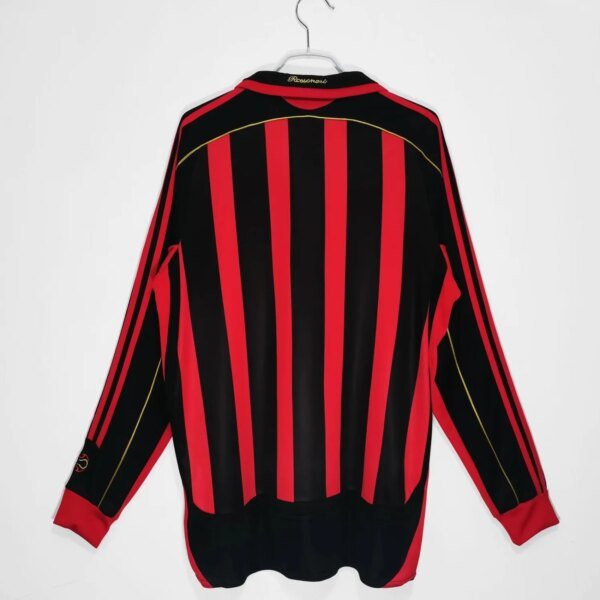 2006-07 AC Milan Home Long Sleeve Retro Jersey - Image 9