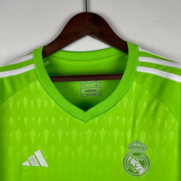 23-24 Real Madrid Goalkeeper Green Fans Jersey - Image 3