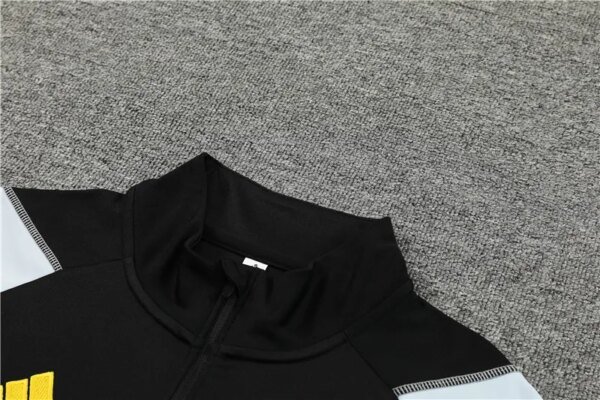 23-24 Olympique Lyonnais Black Training Suit - Image 3