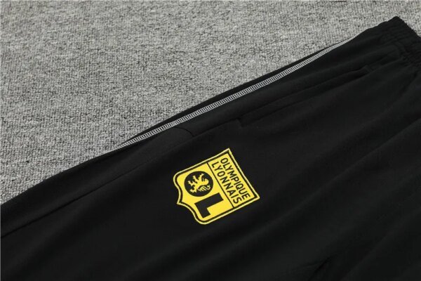 23-24 Olympique Lyonnais Black Training Suit - Image 8