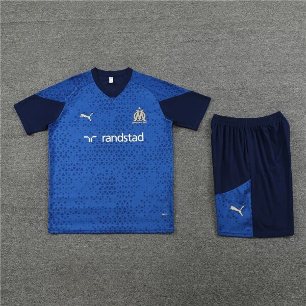 23-24 Olympique Marseille Training Short Sleeve Suit - Image 6