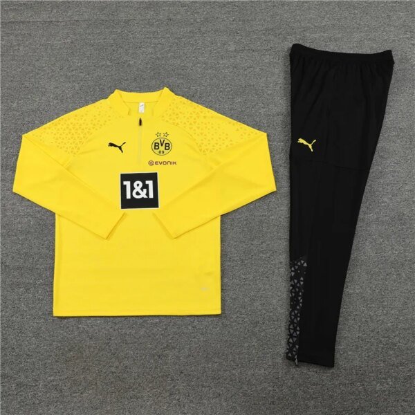 23-24 Borussia Dortmund Yellow Training Suit - Image 2