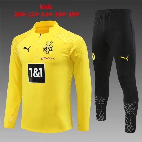 23-24 Borussia Dortmund Yellow Training Suit - Image 12