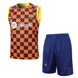 23-24 Barcelona Yellow Training Vest Suit