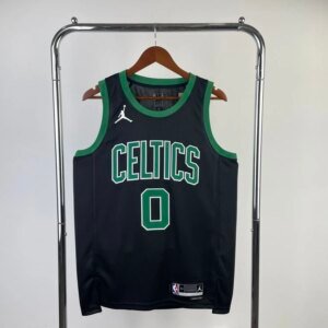 2023 Celtics Black 0#TATUM Hot Pressed Jersey