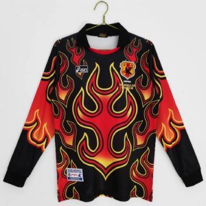 1998 Japan Red Flame Goalkeeper Retro Long Sleeve Jersey