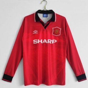 94-96  Manchester United Home Long Sleeve Retro Jersey