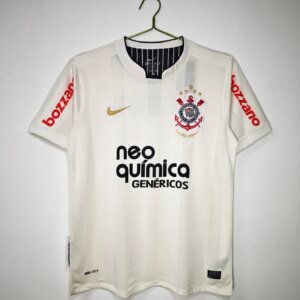2012 Corinthians Home White  Retro Jersey