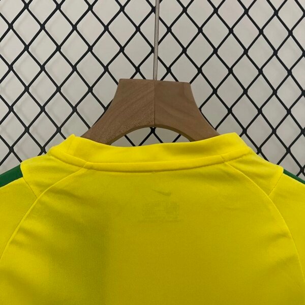 Retro 2002 Brazil Home Kids Kit - Image 5
