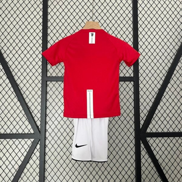 Retro 07-08 Manchester United Home Champions League Kids Kit - Image 6