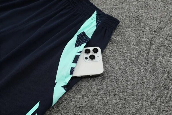 24-25 Real Madrid Blue Short Sleeve Training Suit - Image 10