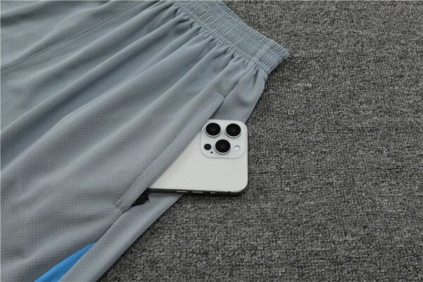 24-25 Atletico Madrid Gray Short Sleeve Training Suit - Image 4