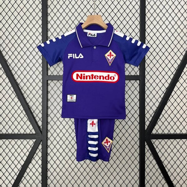 Retro1998 Fiorentina Home Kids Kit