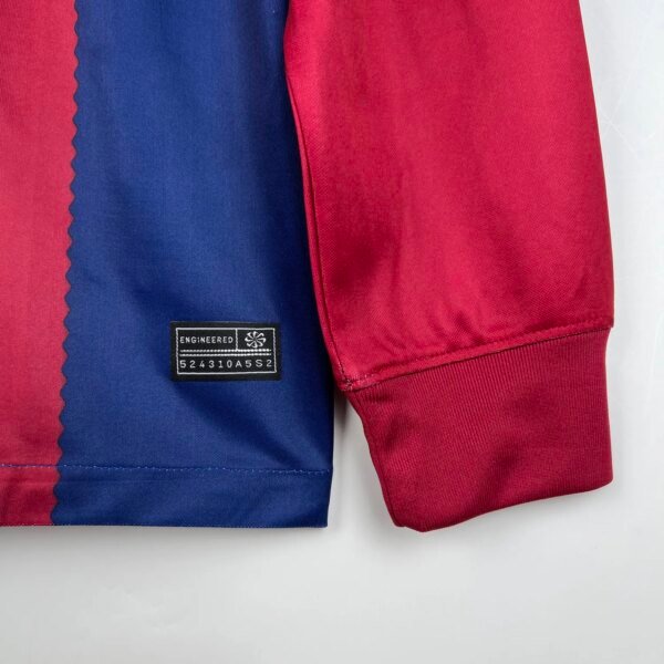 23-24 Barcelona Home Long Sleeve Fans Jersey - Image 2