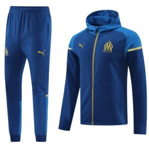 23-24 Olympique Marseille Hooded Jacket Tracksuit
