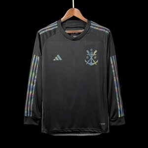 23-24 Flamengo Third Long Sleeve Fans Jersey