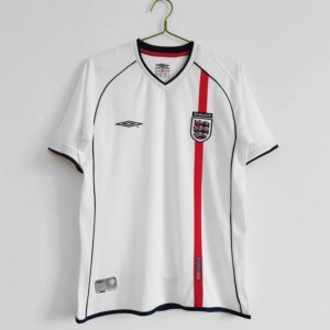 01-03 England Home White Retro Jersey