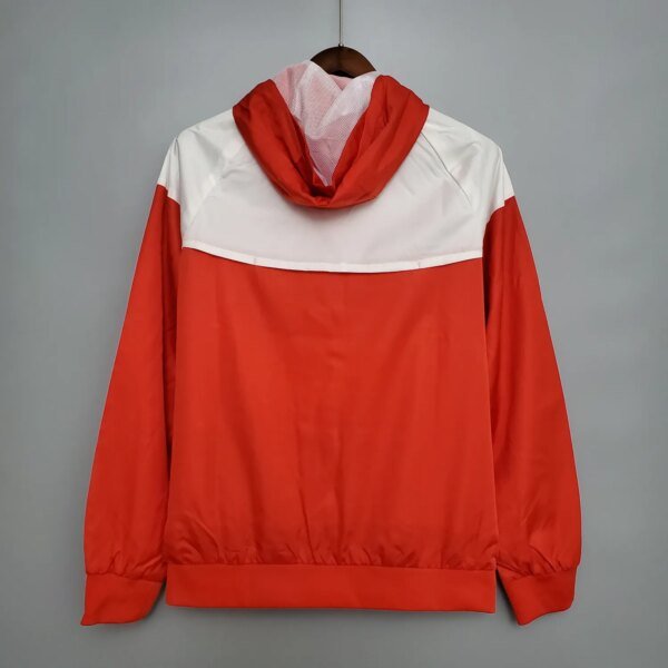Windbreaker Brazil International Red and White S-XXL - Image 2