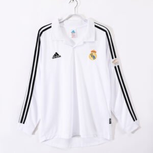 Real Madrid Home Kit Long Sleeve Retro 02-03