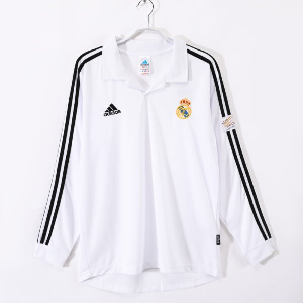 Real Madrid Home Kit Long Sleeve Retro 02-03